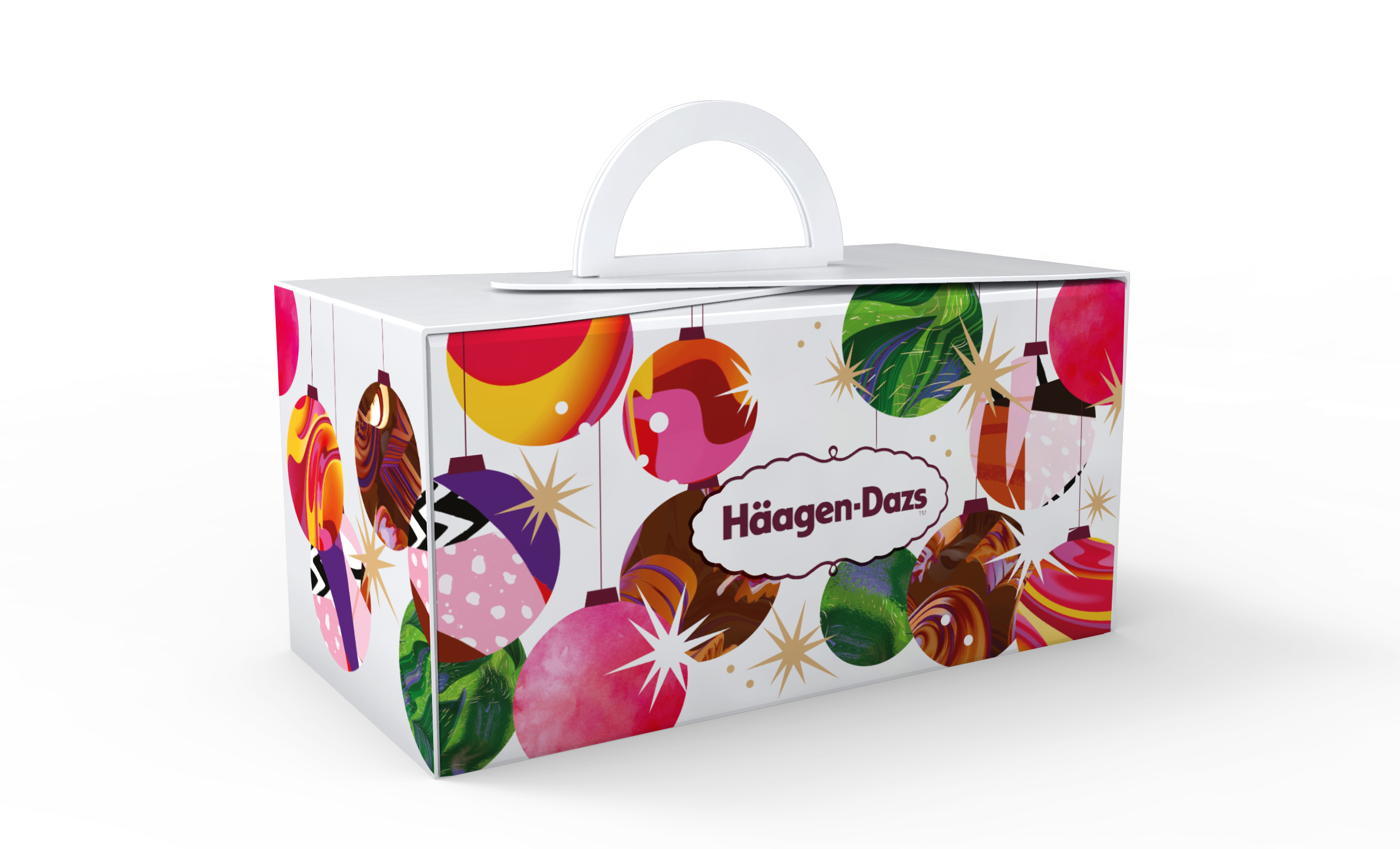 Haagen Dazs festive charms packaging