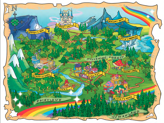 Lucky's map from The Magic Inside