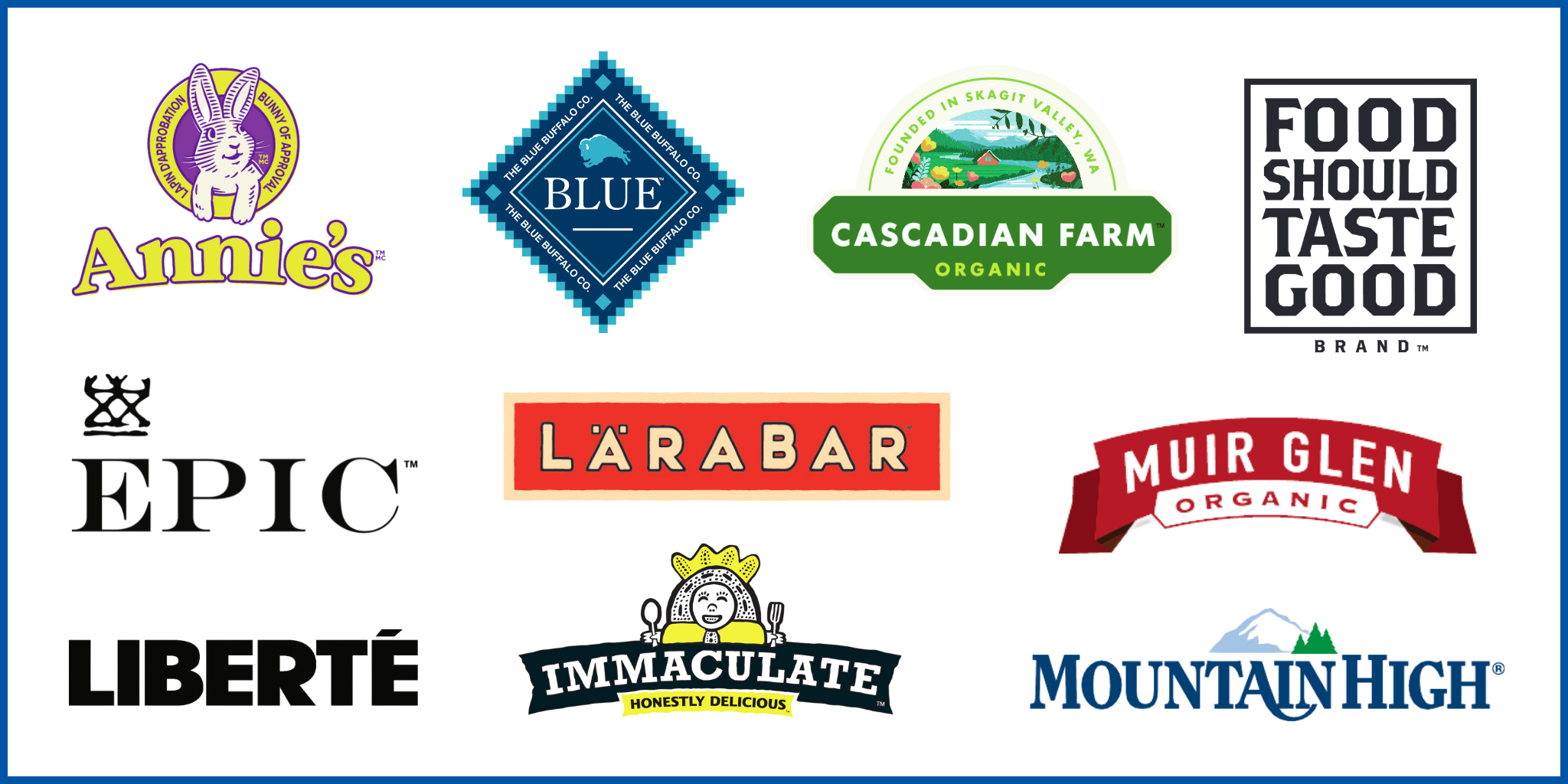 logos of our natural and organic brands