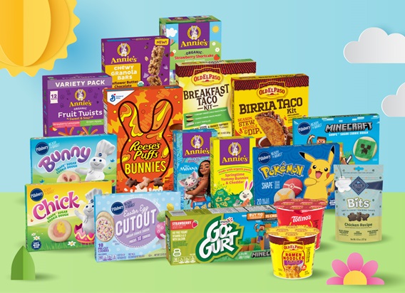 A collection of General Mills spring products